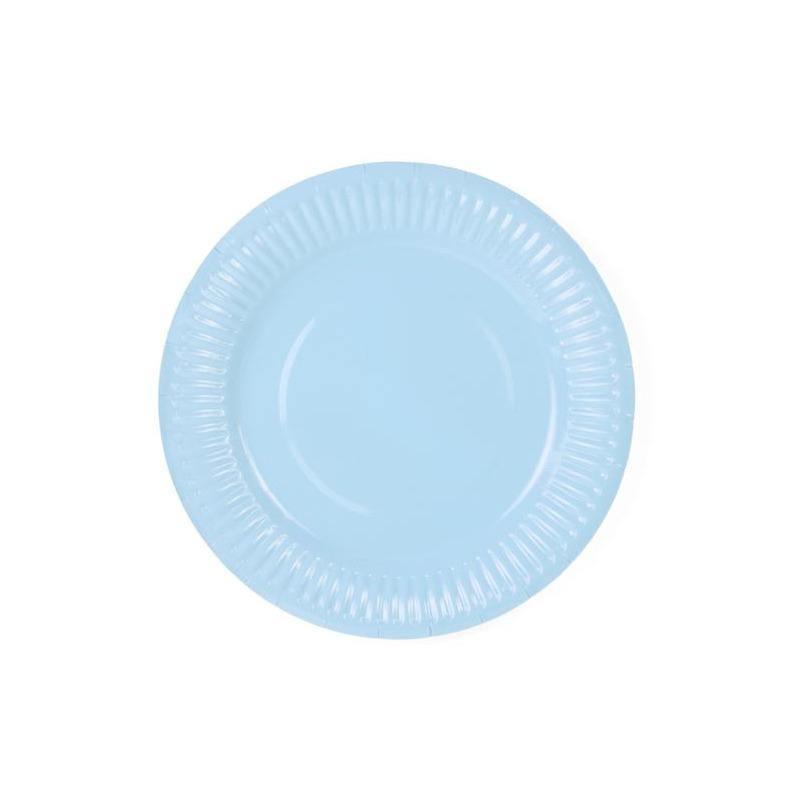 6 Assiettes Bleues - PARTY DECO