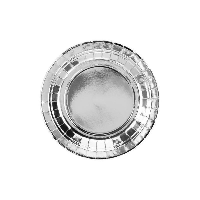 6 Assiettes Silver 18cm