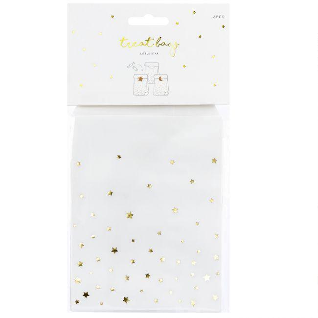 6 Sachets à confiseries Étoiles d'Or