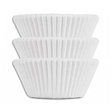 60 Mini Caissettes à Cupcakes Blanches - HOUSE OF MARIE