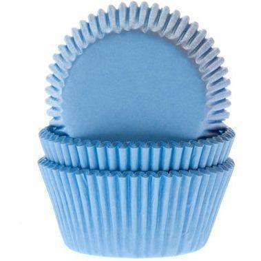 60 Mini Caissettes à Cupcakes Bleues - HOUSE OF MARIE