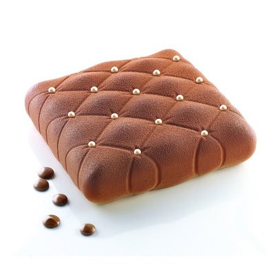 Moule silicone Silikomart Matelassé – design capitonné pour entremets et gâteaux