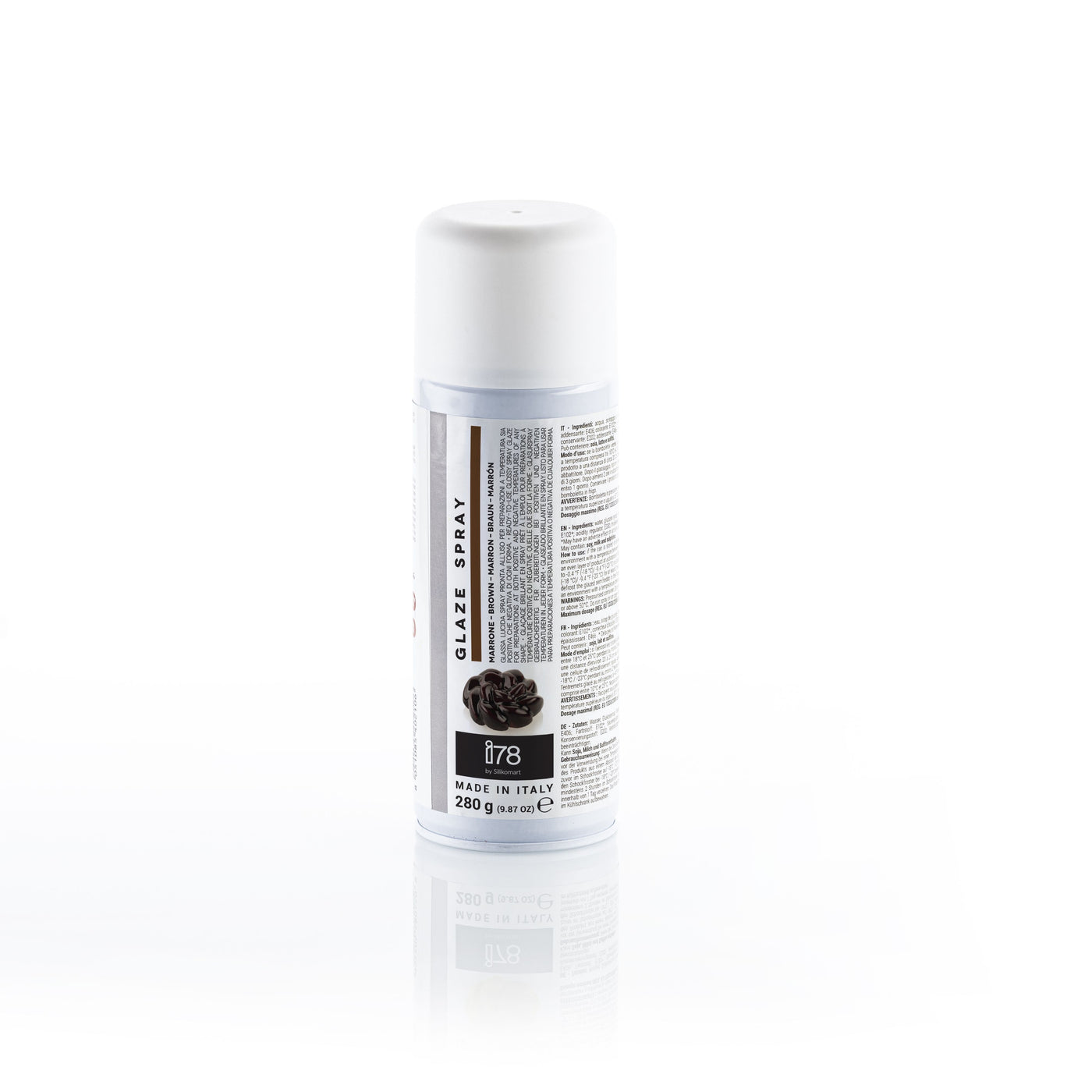 Spray glaçage chocolat brun Silikomart 280 g effet miroir