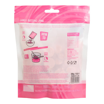 Candy Buttons - Schmelzen Rose 340g