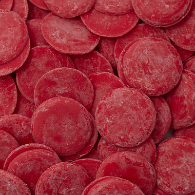 PME, Candy Buttons, candy melts, pastilles rouges, enrobage gâteau, couverture sucrée, fondant pâtisserie, décoration dessert, cake pops rouge, nappage vanille
