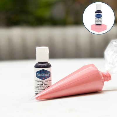 Colorant en gel rose poudré AmeriColor Dusty Rose pour pâtisserie
