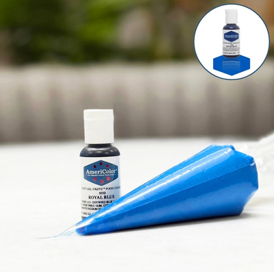 Colorant gel AmeriColor Royal Blue pour pâtisserie, crèmes et glaçages