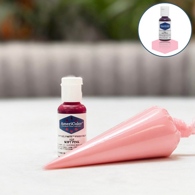 colorant alimentaire rose doux, americolor soft pink, colorant pâtisserie Gel