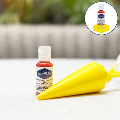 Colorant alimentaire AmeriColor Electric Yellow – Jaune intense pour pâtisserie