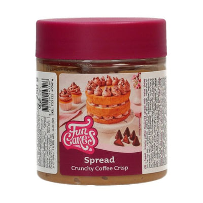 Pâte à tartiner FunCakes Crunchy Coffee Crisp 250 g – crème café et morceaux croquants