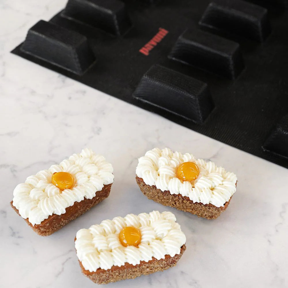 moule fiberform pavoni, moule silicone renforcé, moule pavoni 600x400, moule silicone cuisson, moule financier professionnel, pavoni fiberform fb04
