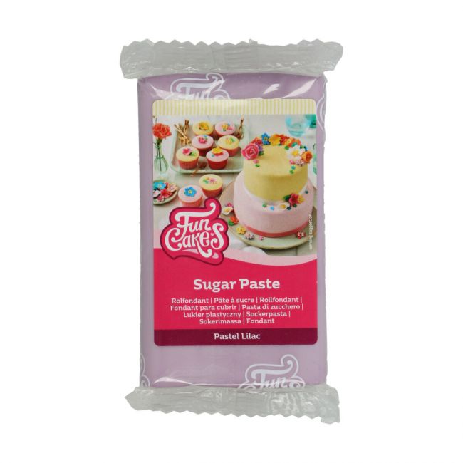 Pâte à sucre lilas pastel FunCakes 250 g pour décoration de gâteaux
