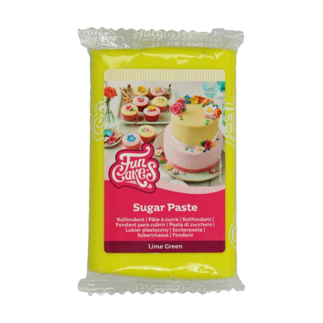 Pâte à sucre FunCakes couleur Lime Green 250g
