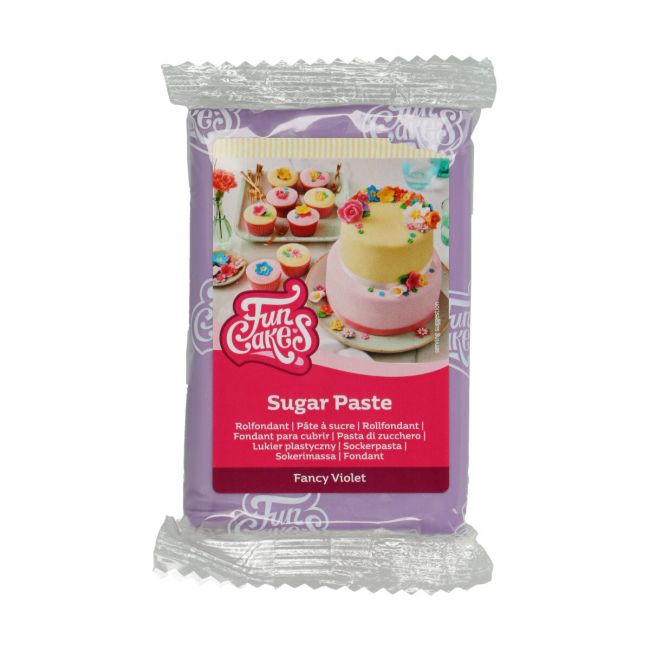 Pâte à sucre violette Fancy Violet FunCakes 250 g – couverture et décoration de gâteaux

