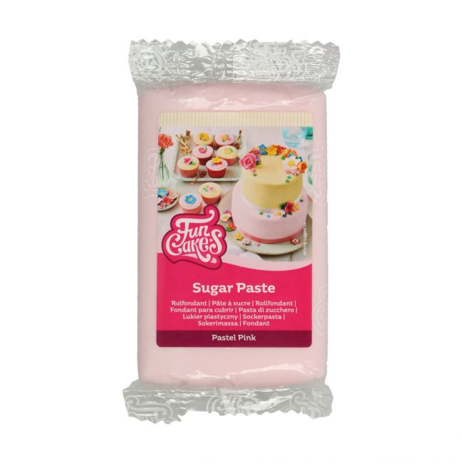 Pâte à sucre FunCakes Pastel Pink 250 g – Couleur rose tendre