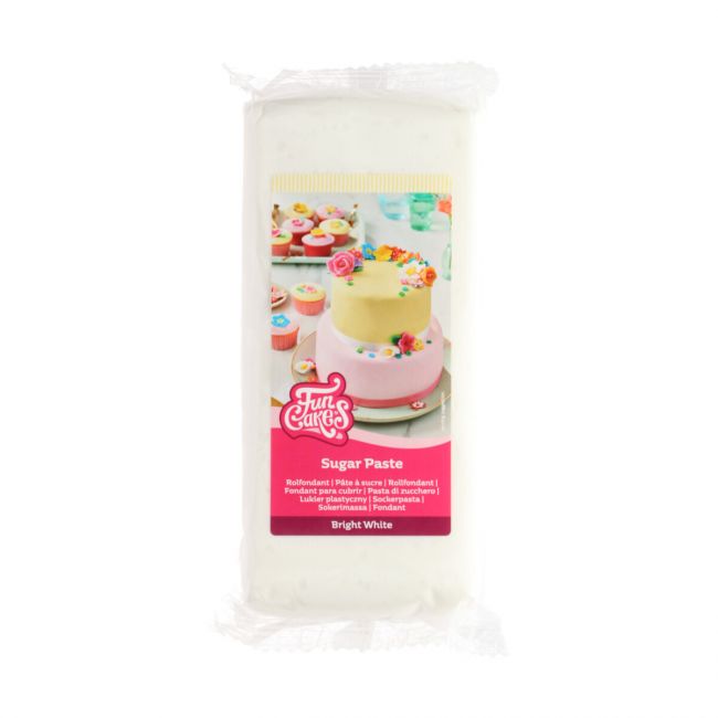 Pâte à sucre blanche Bright White FunCakes 1 kg