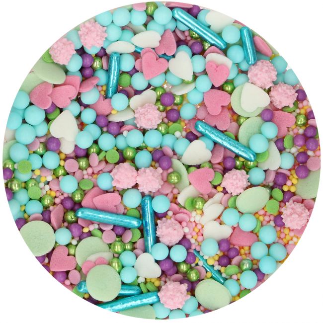 sprinkles, paillettes sucrées, décoration gâteau colorée, vermicelles pâtisserie, confettis sucrés, paillettes comestibles, topping cupcake