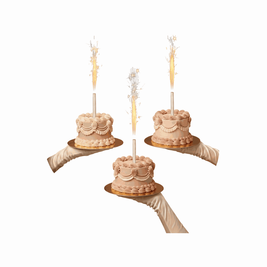 1 Fontaine à Gâteau - BLANC 25 cm