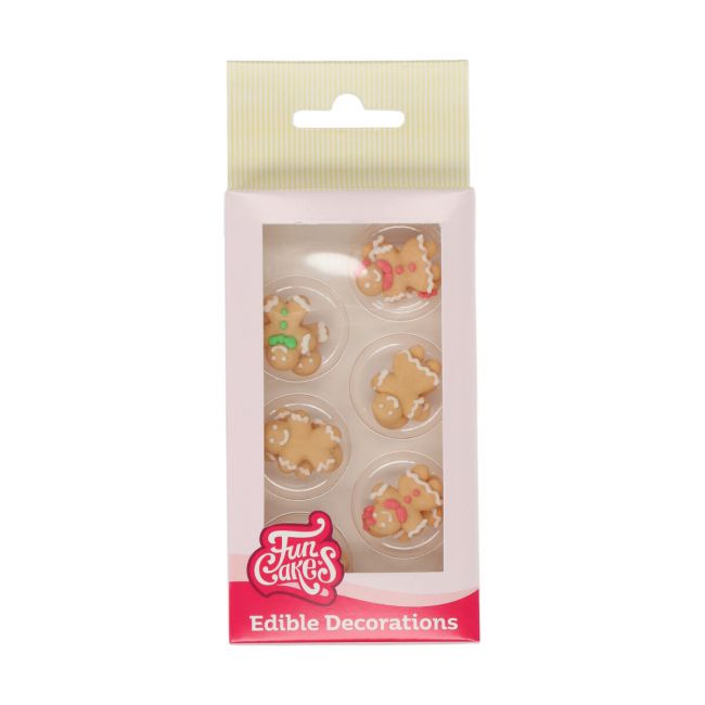 Décors en sucre FunCakes Pain d’Épice – set de 12