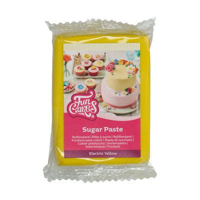 FunCakes Pâte à Sucre Electric Yellow 250 g – emballage