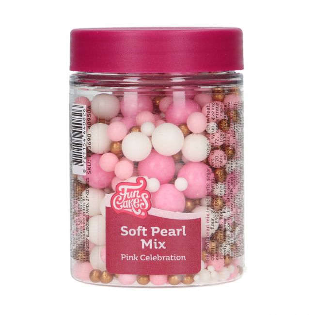 Mistura de Pérolas Pink Celebration - 80g