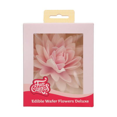 Fleur comestible en papier azyme rose ombre FunCakes en forme de pivoine 12,5 cm