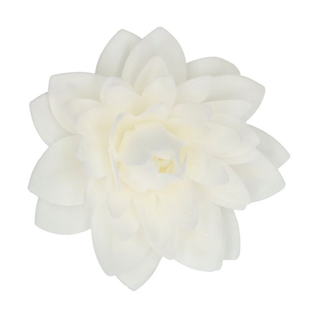 fleur comestible azyme, dahlia pâtisserie, fleur blanche gâteau, fun cakes dahlia blanc