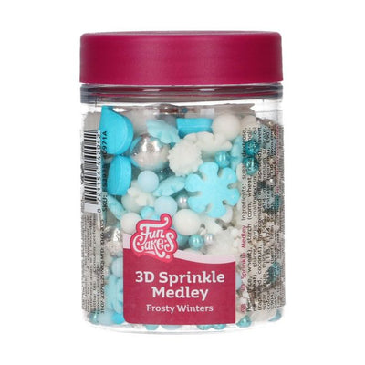 Mélange de sprinkles FunCakes Frosty Winters – pot 70 g