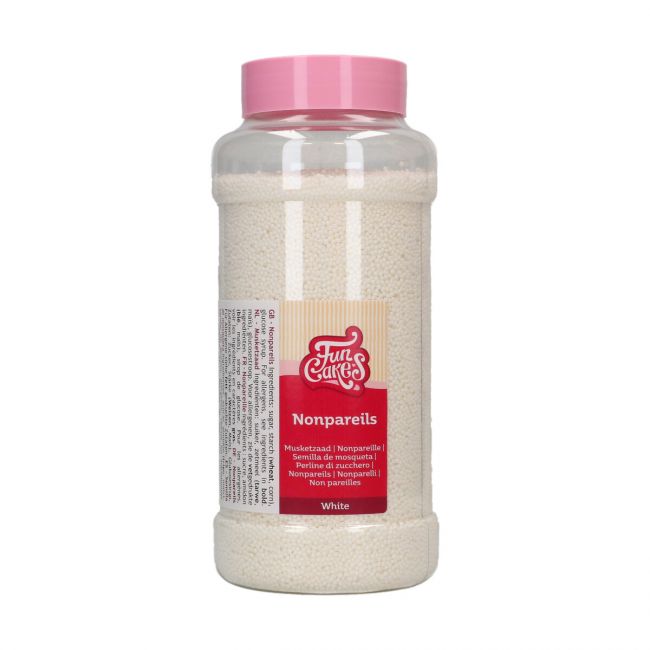 Mini billes blanches FunCakes 800 g pour décoration de pâtisseries