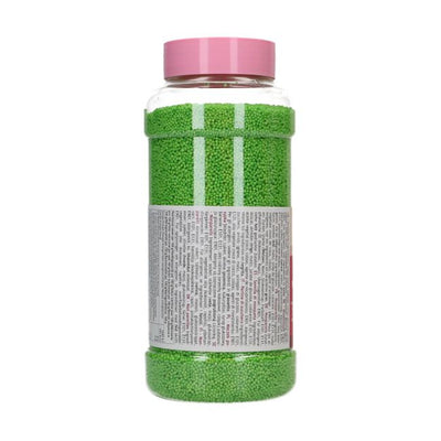 mini billes, sucre décoratif, nonpareils, décoration gâteau, fun cakes vert, perles sucrées