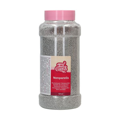 Mini billes argentées FunCakes 800 g – sucre décoratif métallisé
