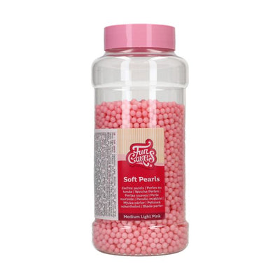 Perles Comestibles 5 mm Rose Clair FunCakes – Pot 500g