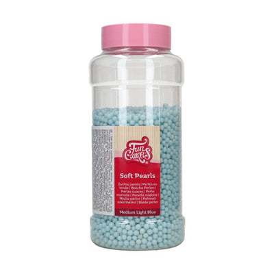 Perles Comestibles 5 mm Bleu Clair FunCakes – Pot 500g