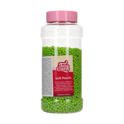 Perles comestibles vertes 5 mm FunCakes – pot de 500 g