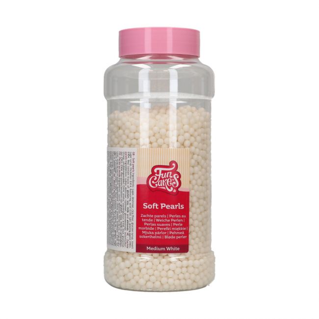 Perles Blanches Comestibles 5 mm FunCakes – Pot 500g