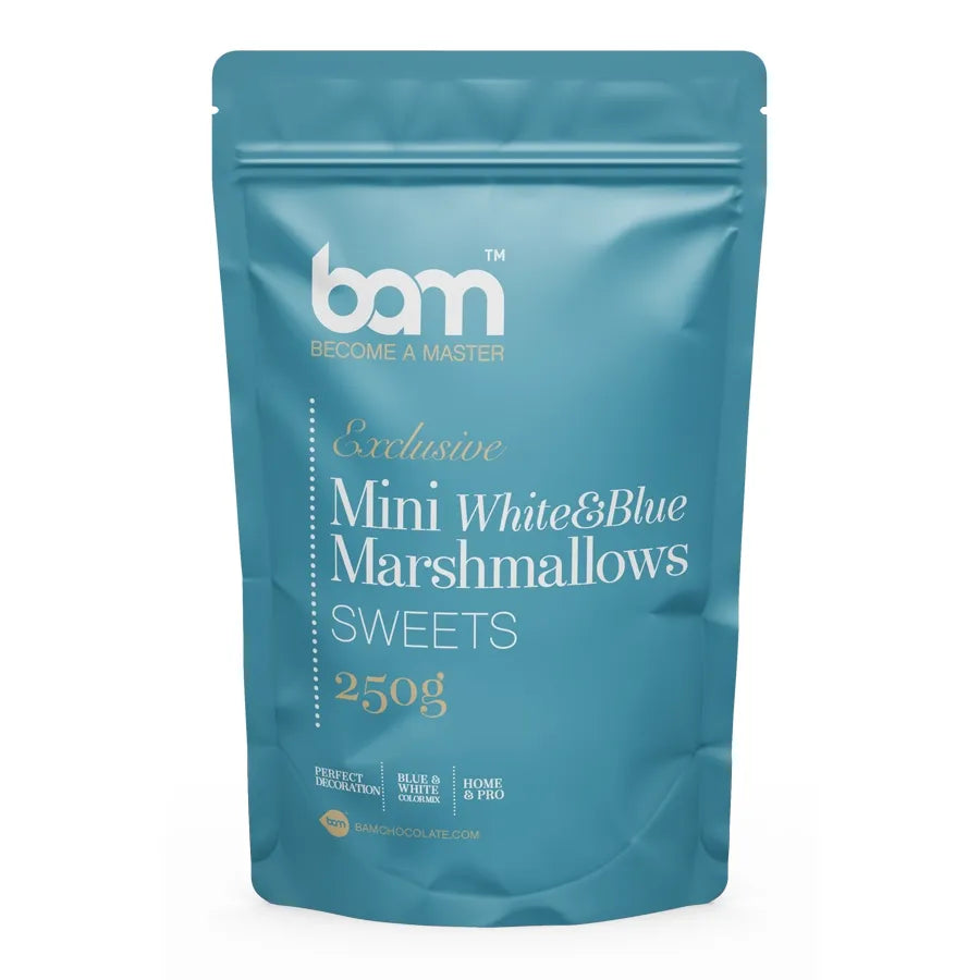 Mini Marshmallows - Vit & Blå 250g