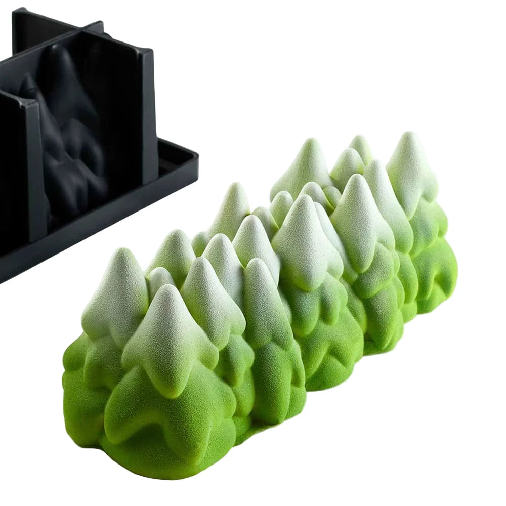 Moule silicone Pavoni Snow Tree en forme de sapins enneigés