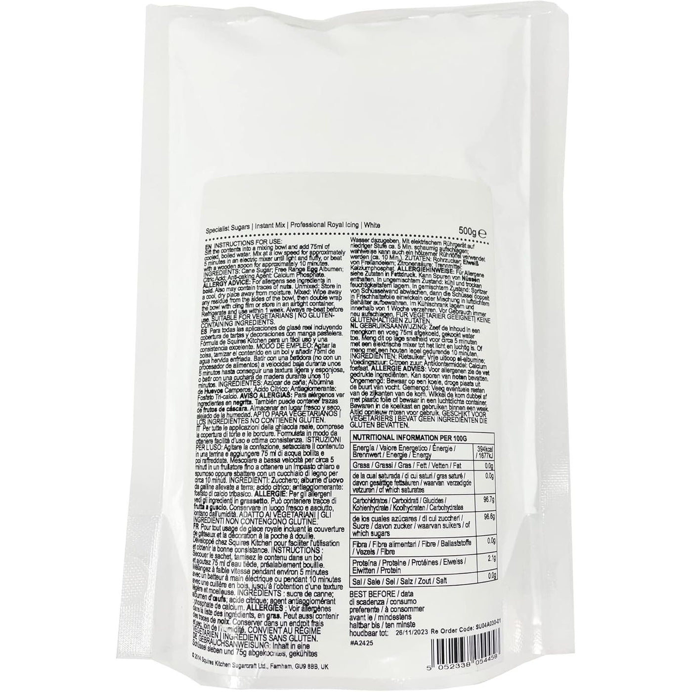 Mistura Instantânea para Glacê Real Branco - 500 g