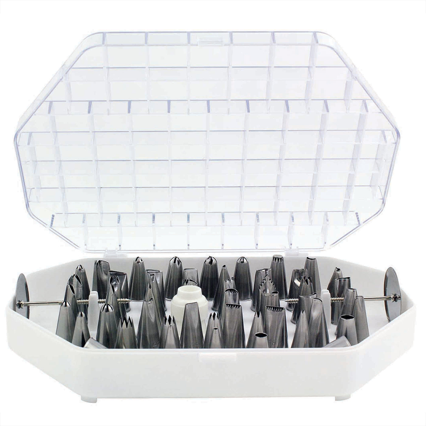Ensemble de douilles pâtissières JEM Master Large – 55 pièces avec boîte de rangement