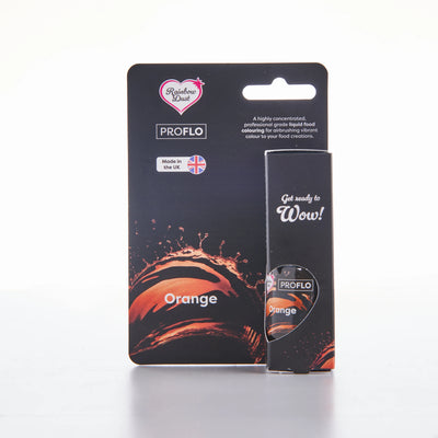 Colorant alimentaire liquide ProFlo Orange 16 ml – Rainbow Dust pour aérographe et pâtisserie
