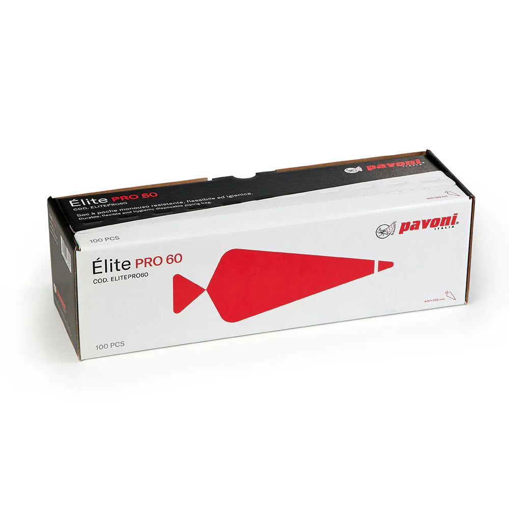 Poche à douille jetable Pavoni Élite PRO 60 – boîte de 100 pièces 600x390 mm