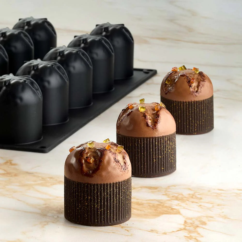 Moule silicone Pavoflex Panettone Pavoni PX43113 – 15 cavités 130 ml signé Vincenzo Tiri