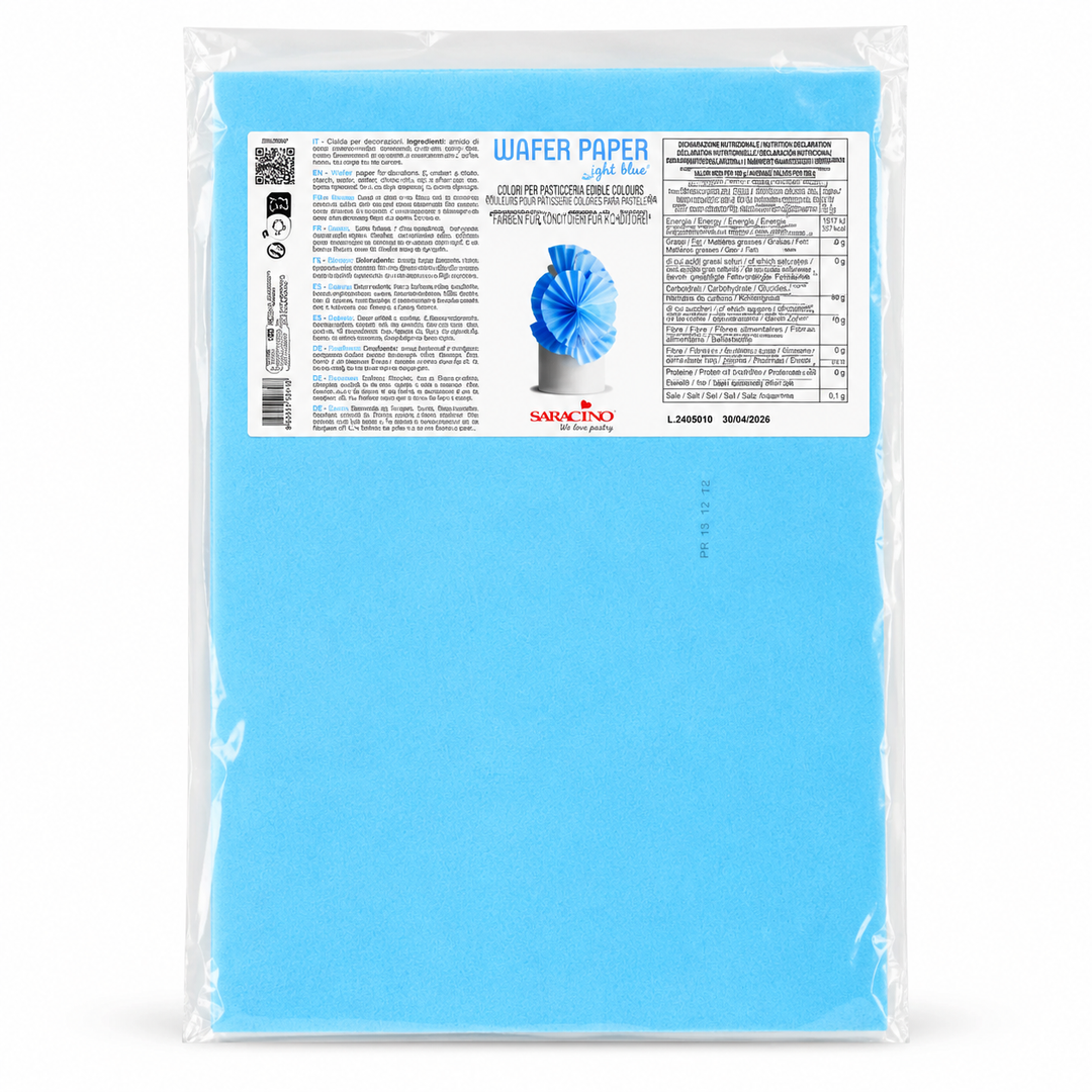 10 Light Blue A4 Colored Wafer Sheets
