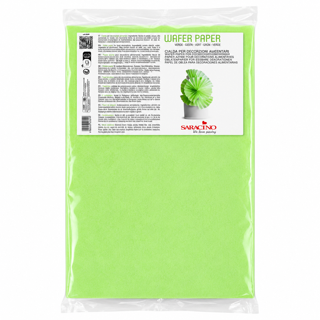 10 Feuilles Azyme Colorées A4 Vert