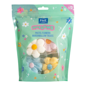 12 Marshmallow Treats Fleurs Pastel