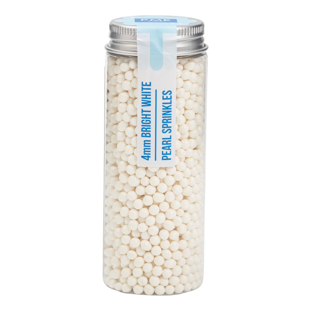 Perles Comestibles - Blanc Brillant 4mm