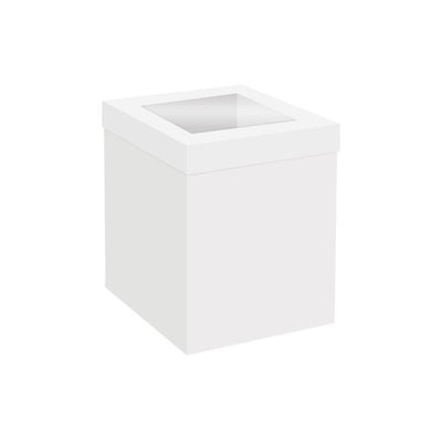 Boîte à gâteau haute blanche avec fenêtre Simply Making 25 x 25 x 25 cm – lot de 25
