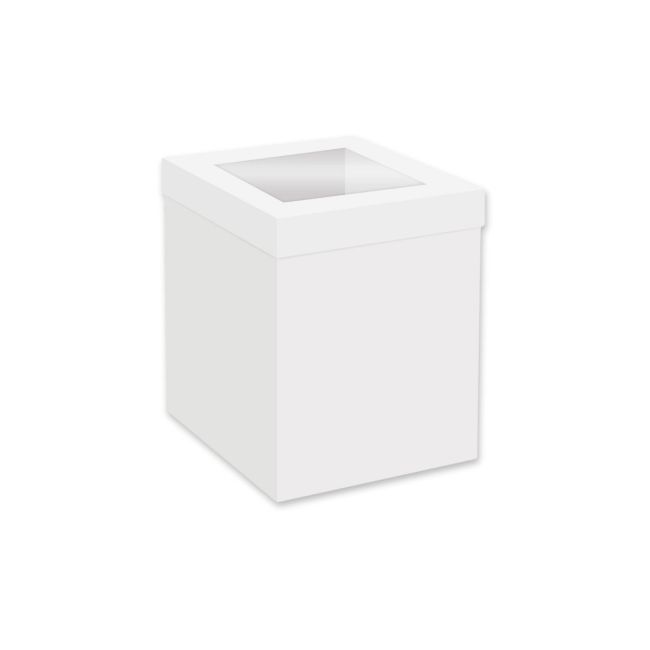 Boîte à Gâteau Haute Fenêtre 25x25x25cm – Simply Making Blanche