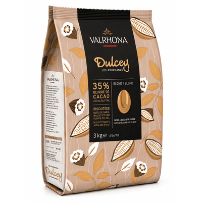 Fèves Chocolat Dulcey 35% Valrhona 3kg