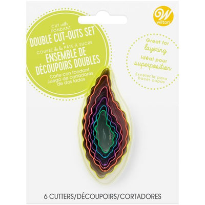 Set d’emporte-pièces feuilles Wilton double-face pour pâte à sucre